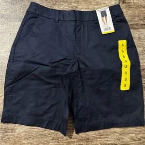 Matty M Men's Navy Flat Front Shorts